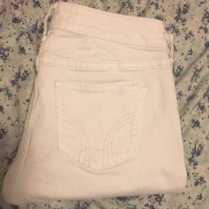 white hollister jeans